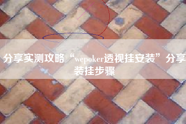 分享实测攻略“wepoker透视挂安装”分享装挂步骤